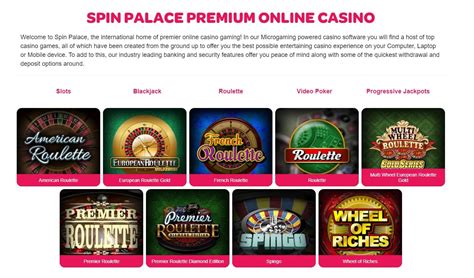Instant Play and Fun at the Spin Palace Casino.